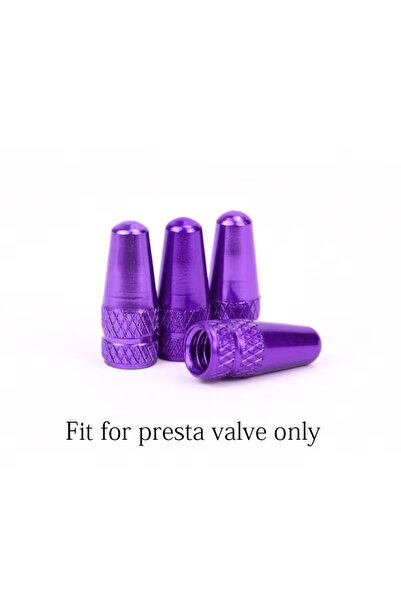 Choice 4pcs Purple 4/8pcs Aluminum Alloy Bicycle Tire FV Valve Cap MTB Road B...