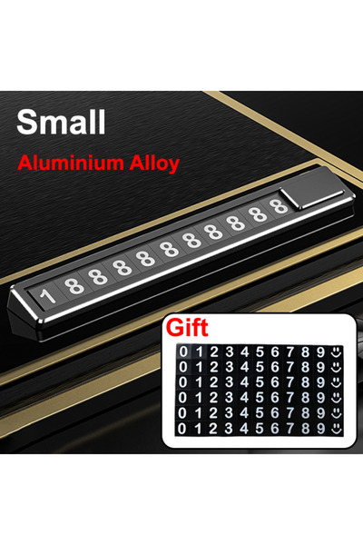choice2 Small Black Grippopso Aluminium Alloy Temporary Car Parking Card Car ...