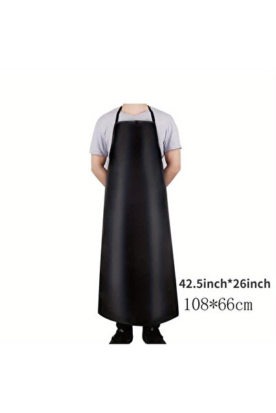 Choice L PU Leather Heavy Duty Waterproof Apron for Dishwashing 40 Inch Work ...