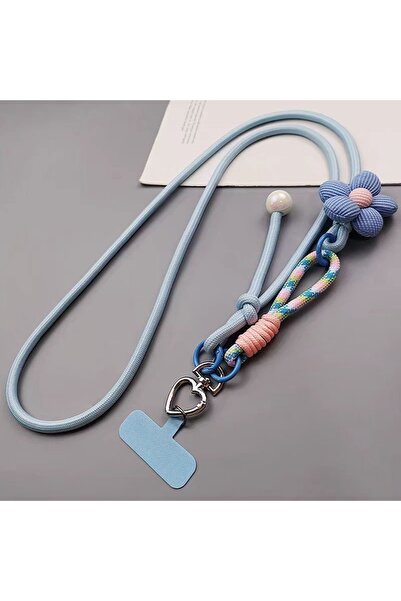 Choice1 Polyester / Nylon blue Carrying Mobile Phone Colorful Woven Lanyard A...