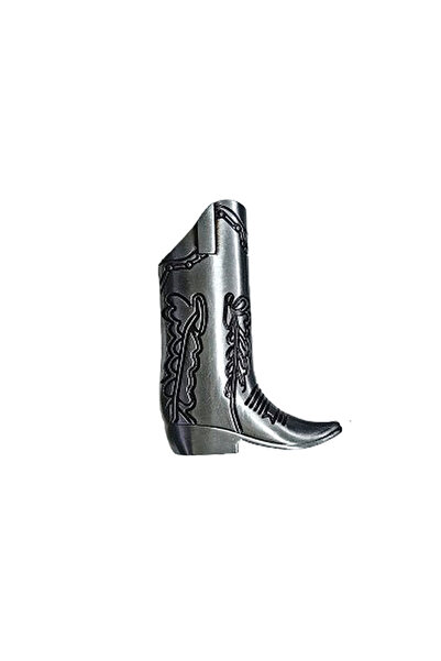 Choice silver color Retro Unusually Metal Western Cowboy Boots Lighter Case D...