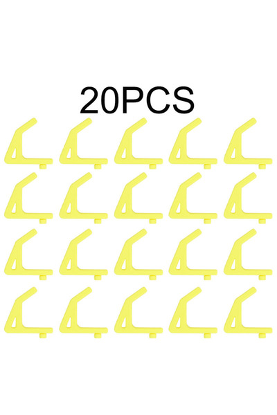 choice2 20pcs Yellow 5-20pcs Universal Hooks For Shelving With 10.3mm Hole Sp...
