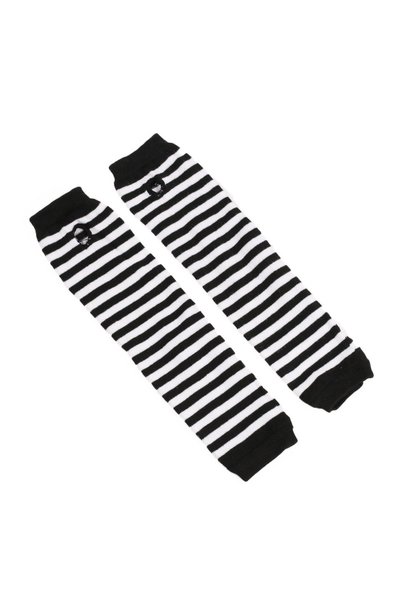 Choice One Size white Women Long Sleeve Gothic Striped Fingerless Arm Warmer ...