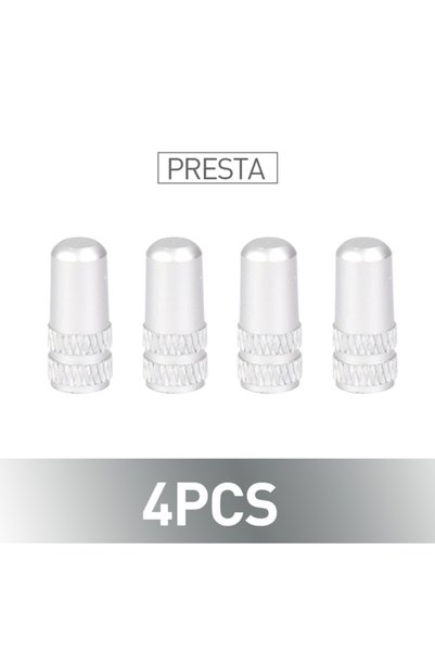 Choice 4pc silver fv 4/8pcs Aluminum Alloy Bicycle Tire Presta Valve Caps Bik...