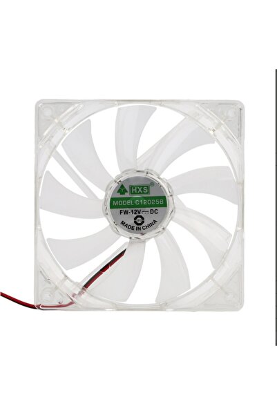 Choice4 RGB transparent 12cm White 120mm PC Computer Fan 4 LEDs Case Colorful...