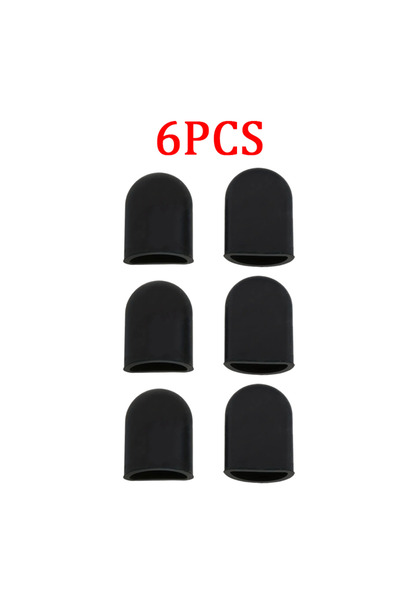 Choice4 Black-6pcs Electric Scooter Foot Protector 2pcs Non-slip silicone ele...