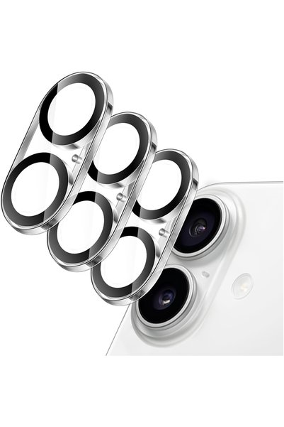 Choice For iPhone 16 16Plus Clear 3PCS Tempered Glass Camera Lens Protector C...