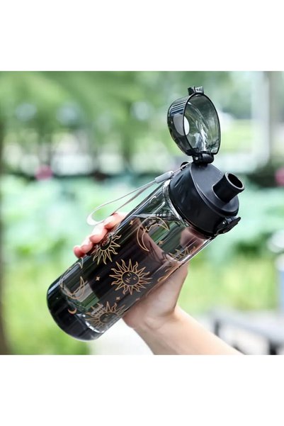 Choice Black 780ML Large Capacity Sports Transparent Water Bottle Leakproof F...