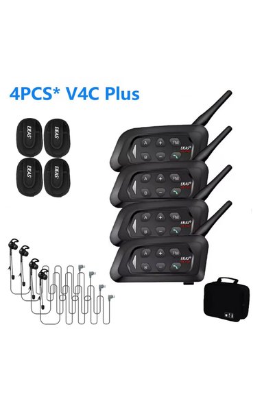 Choice 4PCS V4CPLUS Add Bag 4PCS EJEAS V4C PLUS In-Ear Football Referee Inter...