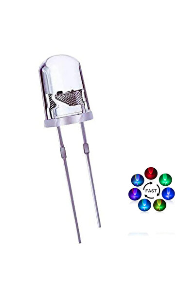 Choice Fast Flash 50pcs 5mm Multicolor Slow/Fast Flashing LED Diode Blinking ...