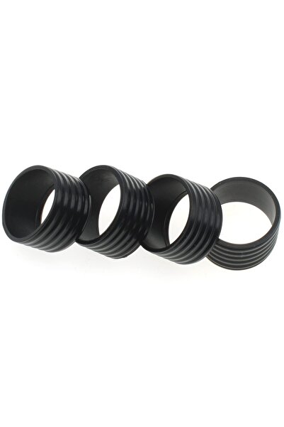 Choice 4PCS black Tennis Racket Handle Silicone Ring Tennis Racket Rubber Rac...