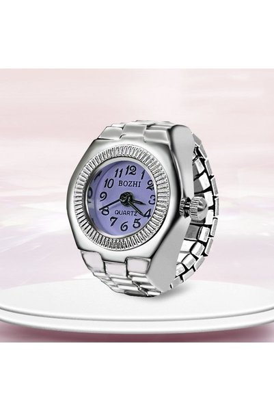 Choice purple Ring Watch New Hot Selling Creative Alloy Shell Finger Circular...
