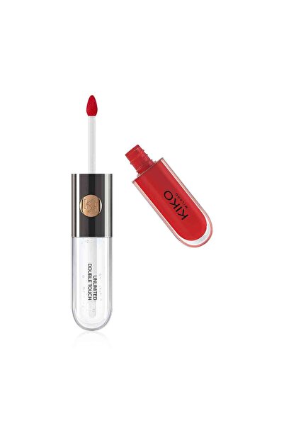 Kiko Unlimited Double Touch Lipstick Lip Gloss (107 Cherry Red)