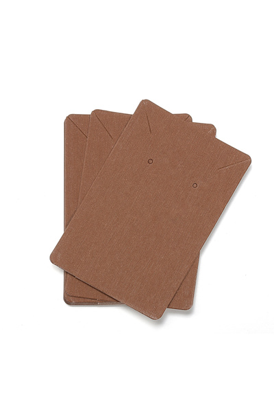 Choice 6X9cm Brown color 50pcs/lot 6x9cm Kraft Paper Card Earrings Necklaces ...