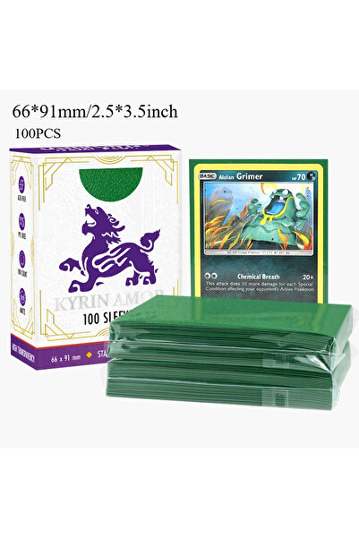 Choice8 Grass green Standard Size Card Sleeves Premium Perfect Exact Fit Inne...