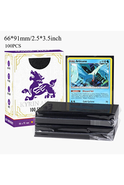 Choice6 Black Standard Size Card Sleeves Premium Perfect Exact Fit Inner Card...