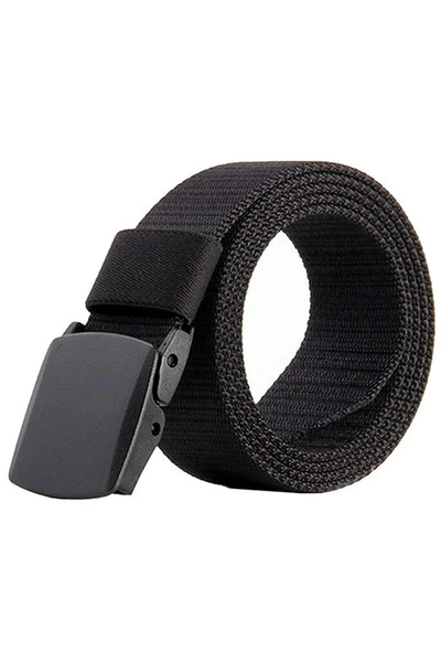 Choice11 150cm black Classic Military Automatic Buckle Nylon Belt Unisex Plus...