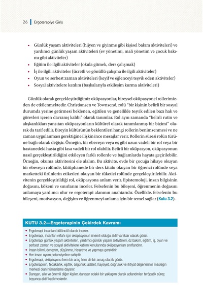 Hipokrat Kitabevi Ergoterapiye Giriş