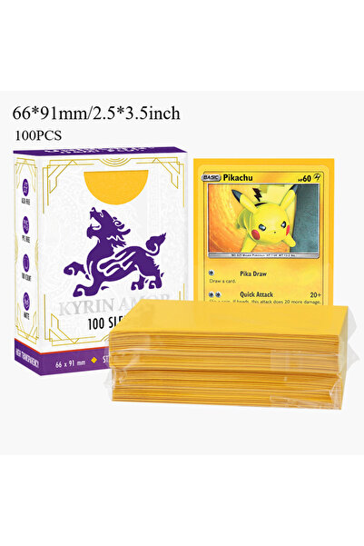 Choice1 Yellow Standard Size Card Sleeves Premium Perfect Exact Fit Inner Car...