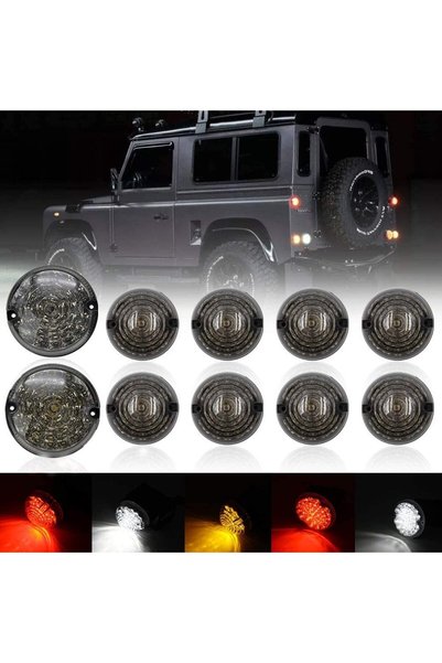 Choice 10pcs Rear Front Fog Lights Reversing Light Upgrade LED Smoked Lens fo...