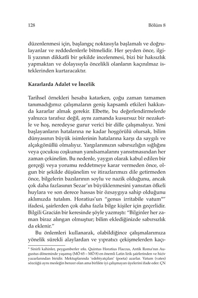 Hipokrat Kitabevi Genç Bir Araştırmacıya Öğütler