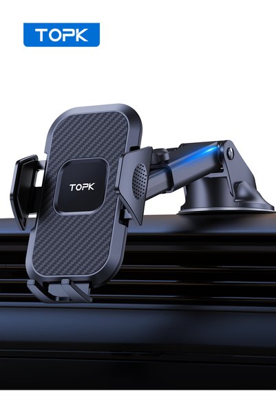 Choice black TOPK Car Phone Holder Sucker for Dashboard Windshield Mobile Car...