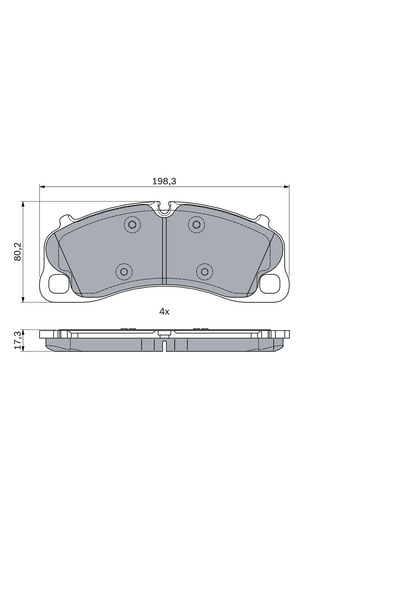 Bosch Σετ τακάκια φρένων, δισκόφρενο 0 986 494 788