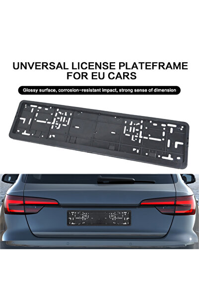 Choice black 1pcs 1 Pcs Open Size Black European License Plate Frame Auto Acc...