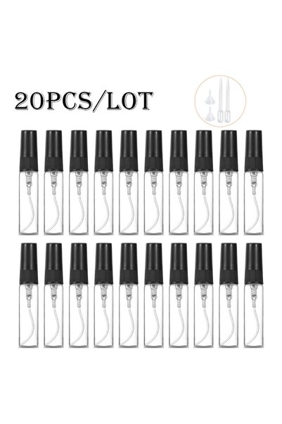 Choice7 Glass 5ml balck 20pcs/Pack 2ml 3ml 5ml 10ml Mist Spray Bottle Clear M...