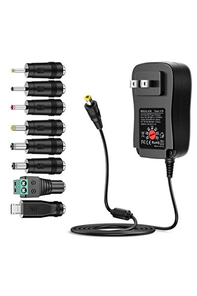 Choice US 3V 4.5V 5V 6V 7.5V 9V 12V 2A/2.5A AC/DC Adapter US/EU Adjustable Po...