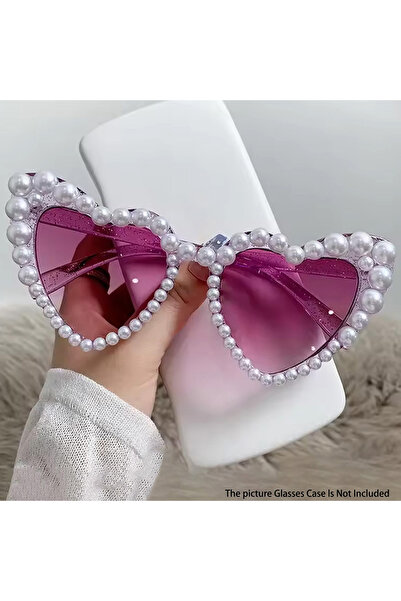Choice C5 Heart Big Frame Love Inlaid Pearl Fashion Ladies Sunglasses Wedding...