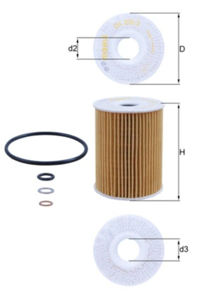 Mahle Original Φίλτρο λαδιού OX 355/3D