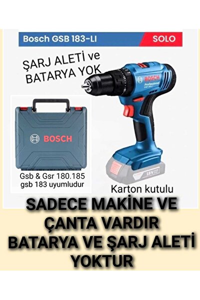 Bosch Gsb 183 Li Darbeli Matkap Vidalama (SOLO) (DİKKAT! ÇANTA , BATARYA VE Ş...