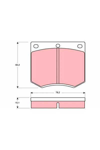 Generic Brand Set de plăcuțe de frână, frână pe disc GDB660