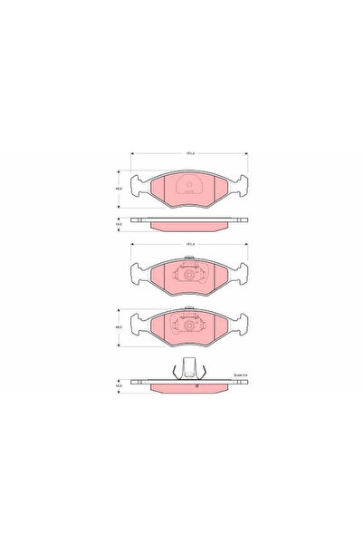 TRW Brake Pad Set, disc brake GDB1533