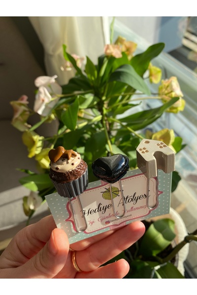 hediye atölyesi Figürlü kitap ayracı
