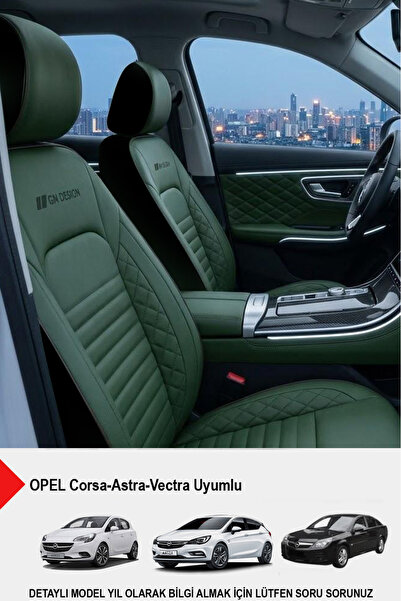 GM-DESIGN İstanbul Serisi Deri Oto Koltuk Kılıfı (OPEL Corsa-Astra-Vectra Uyu...