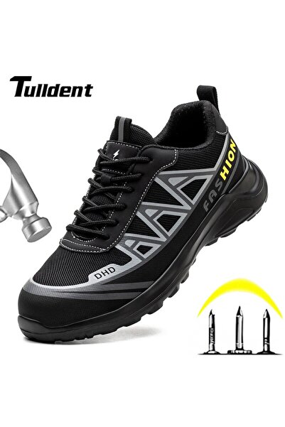 Choice6 40 Black Fashion Sports Shoes Work Boots Puncture-Proof Safety Shoes ...