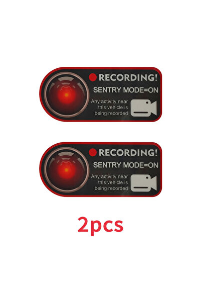 Choice Universla 2pcs Car Window Sticker Recorder Logo Decal for Tesla BMW Be...