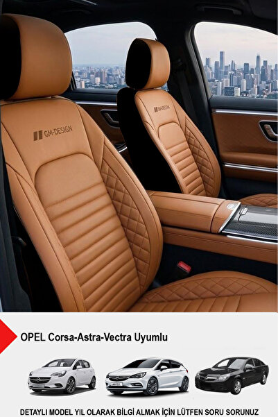 GM-DESIGN İstanbul Serisi Deri Oto Koltuk Kılıfı (OPEL Corsa-Astra-Vectra Uyu...