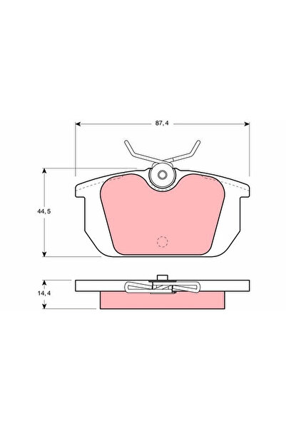 TRW Brake pad set, disc brake GDB466