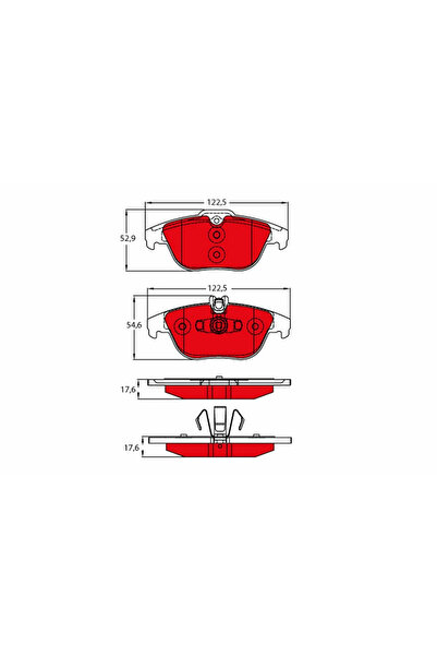 TRW Brake pad set, disc brake GDB2051DTE