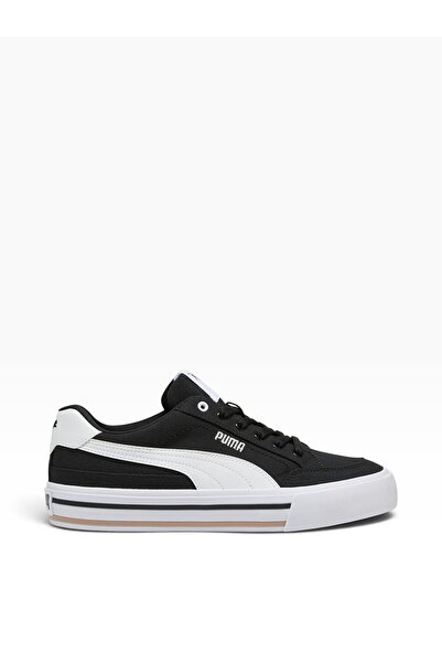 Puma Court Classic Vulc FS 396353 Unisex Spor Ayakkabı SİYAH-BEYAZ