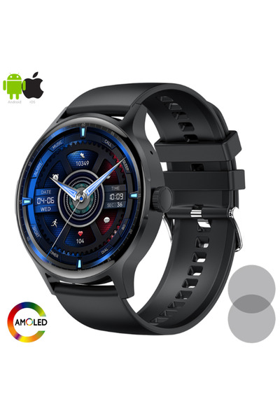 Zenark ® H30, Ecran AMOLED HD 4K, Somn, Ritm Cardiac, Tensiune, SpO2, Notific...