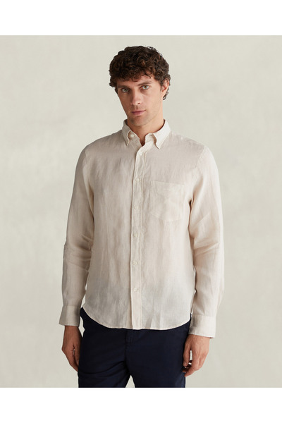 Gant Erkek Bej Regular Fit Gömlek