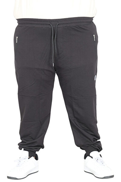 ModeXL Mode XL Büyük Beden Eşofman Altı DarPaça Zippered 22501 Siyah