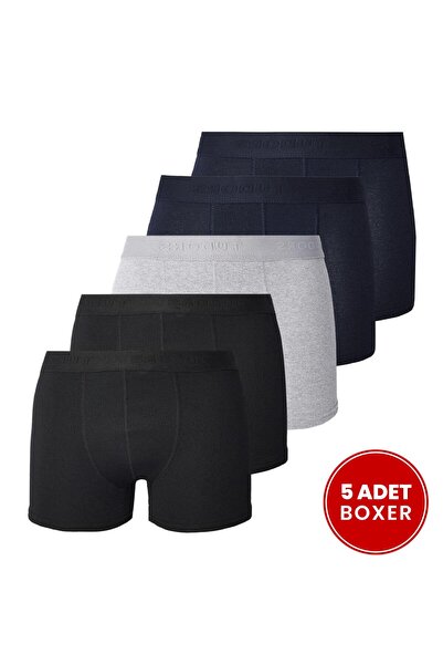 Tudors Men's 5-Piece Cotton Lycra Flexible Fabric Boxers