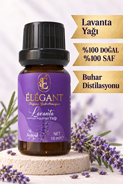 Elegant Lavanta Yağı 10 ml - %100 Saf Ve Doğal - Aromaterapi, Esansiyel, Bitk...