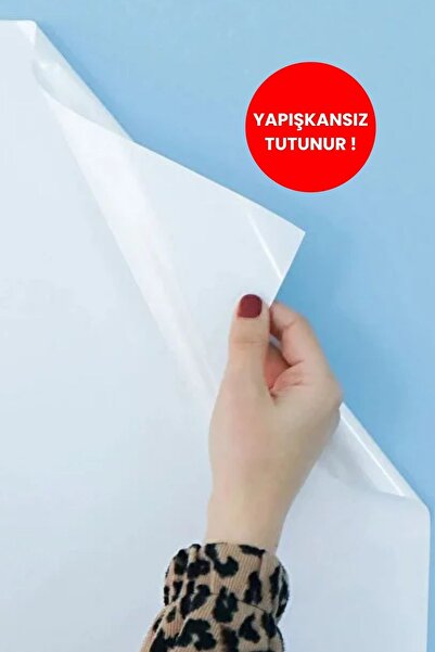 Pi Papers Akıllı Kağıt - 60x100 Cm Beyaz, 2 Adet, Yapışkansız Tutunan, Sihirli, Inovatif Yazı Tahtası Ve Pano