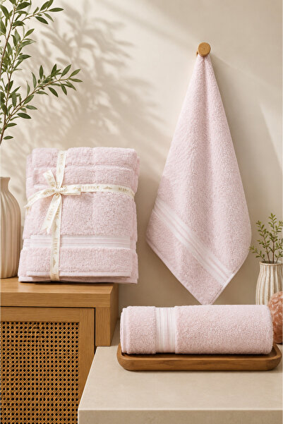 Elovias 2'li Battal Boy Banyo Havlu Seti | 90x170 cm Banyo Havlusu + 50x90 cm...